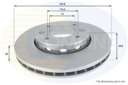 ADC1046V Brzdový kotouč COMLINE