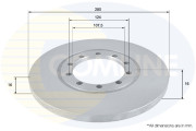 ADC1233 Brzdový kotouč COMLINE