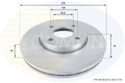 ADC1244V Brzdový kotouč COMLINE