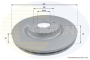 ADC1287V Brzdový kotouč COMLINE