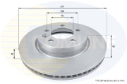 ADC1321V Brzdový kotouč COMLINE