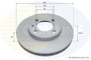 ADC1404V Brzdový kotouč COMLINE