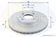 ADC1507V Brzdový kotouč COMLINE