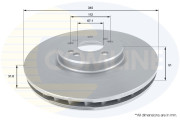 ADC1633V Brzdový kotouč COMLINE