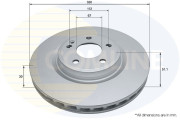 ADC1676V Brzdový kotouč COMLINE
