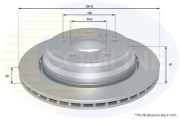 ADC1733V Brzdový kotouč COMLINE