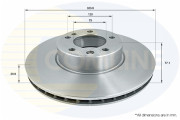 ADC1772V Brzdový kotouč COMLINE