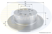 ADC1902 Brzdový kotouč COMLINE