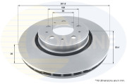 ADC1915V Brzdový kotouč COMLINE