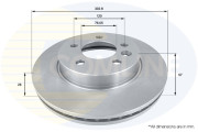 ADC2604V Brzdový kotouč COMLINE