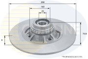 ADC3026 Brzdový kotouč COMLINE