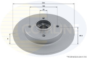 ADC3037 Brzdový kotouč Comline COMLINE