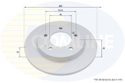 ADC4038 Brzdový kotouč COMLINE