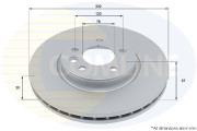 ADC5052V Brzdový kotouč COMLINE