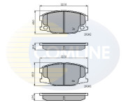 CBP01088 Sada brzdových destiček, kotoučová brzda Comline COMLINE