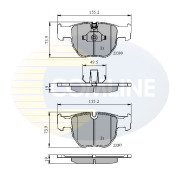 CBP01157 Sada brzdových destiček, kotoučová brzda Comline COMLINE