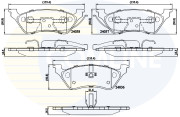 CBP01164 Sada brzdových destiček, kotoučová brzda Comline COMLINE