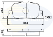 CBP01172 Sada brzdových destiček, kotoučová brzda Comline COMLINE