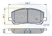 CBP01507 Sada brzdových destiček, kotoučová brzda Comline COMLINE