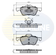 CBP01548 Sada brzdových destiček, kotoučová brzda Comline COMLINE