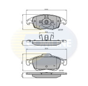 CBP01719 Sada brzdových destiček, kotoučová brzda Comline COMLINE