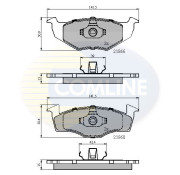 CBP0180 Sada brzdových destiček, kotoučová brzda Comline COMLINE