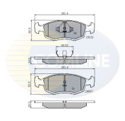 CBP0201 Sada brzdových destiček, kotoučová brzda Comline COMLINE