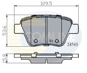 CBP02022 Sada brzdových destiček, kotoučová brzda Comline COMLINE