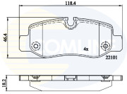 CBP02315 Sada brzdových destiček, kotoučová brzda Comline COMLINE