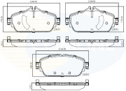 CBP02346 Sada brzdových destiček, kotoučová brzda Comline COMLINE