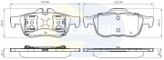 CBP02425 Sada brzdových destiček, kotoučová brzda Comline COMLINE