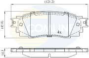 CBP02430 Sada brzdových destiček, kotoučová brzda Comline COMLINE