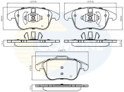 CBP02441 Sada brzdových destiček, kotoučová brzda Comline COMLINE
