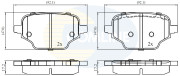 CBP02453 Sada brzdových destiček, kotoučová brzda Comline COMLINE