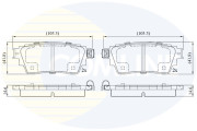 CBP02487 Sada brzdových destiček, kotoučová brzda Comline COMLINE