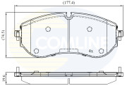 CBP02528 Sada brzdových destiček, kotoučová brzda Comline COMLINE