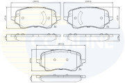 CBP02740 Sada brzdových destiček, kotoučová brzda Comline COMLINE