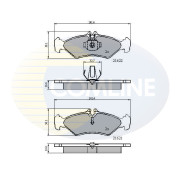 CBP0453 Sada brzdových destiček, kotoučová brzda Comline COMLINE