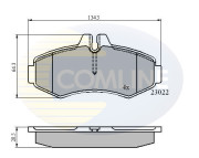 CBP0480 Sada brzdových destiček, kotoučová brzda Comline COMLINE