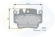 CBP06131 Sada brzdových destiček, kotoučová brzda Comline COMLINE