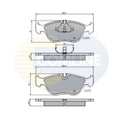 CBP0719 Sada brzdových destiček, kotoučová brzda Comline COMLINE