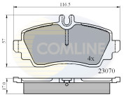 CBP0748 Sada brzdových destiček, kotoučová brzda Comline COMLINE