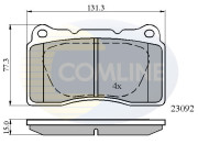 CBP0895 Sada brzdových destiček, kotoučová brzda Comline COMLINE