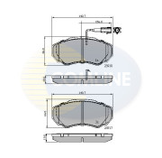 CBP11040 Sada brzdových destiček, kotoučová brzda Comline COMLINE