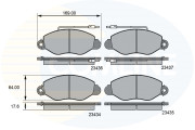 CBP11107 Sada brzdových destiček, kotoučová brzda Comline COMLINE