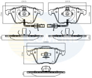 CBP11753 Sada brzdových destiček, kotoučová brzda Comline COMLINE