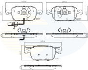 CBP12352 Sada brzdových destiček, kotoučová brzda Comline COMLINE