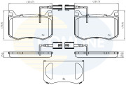 CBP12422 Sada brzdových destiček, kotoučová brzda Comline COMLINE