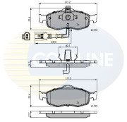 CBP1514 Sada brzdových destiček, kotoučová brzda Comline COMLINE
