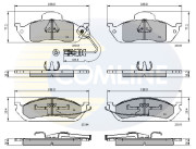 CBP1911 Sada brzdových destiček, kotoučová brzda Comline COMLINE